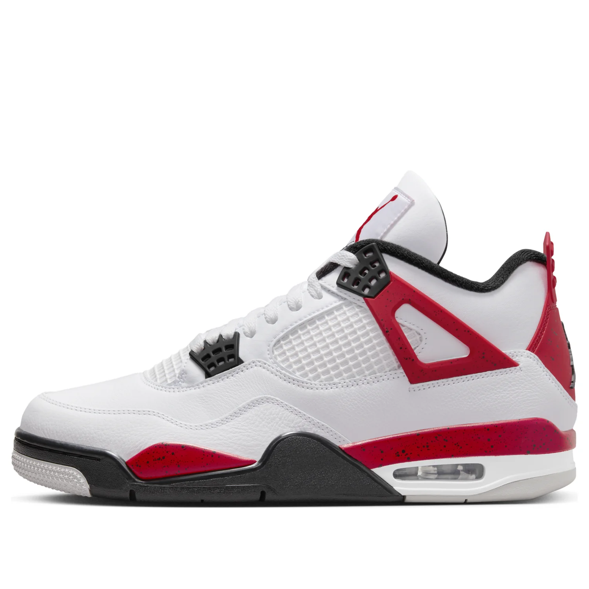 Nike Air Jordan 4 Retro White Red & Black Sneakers