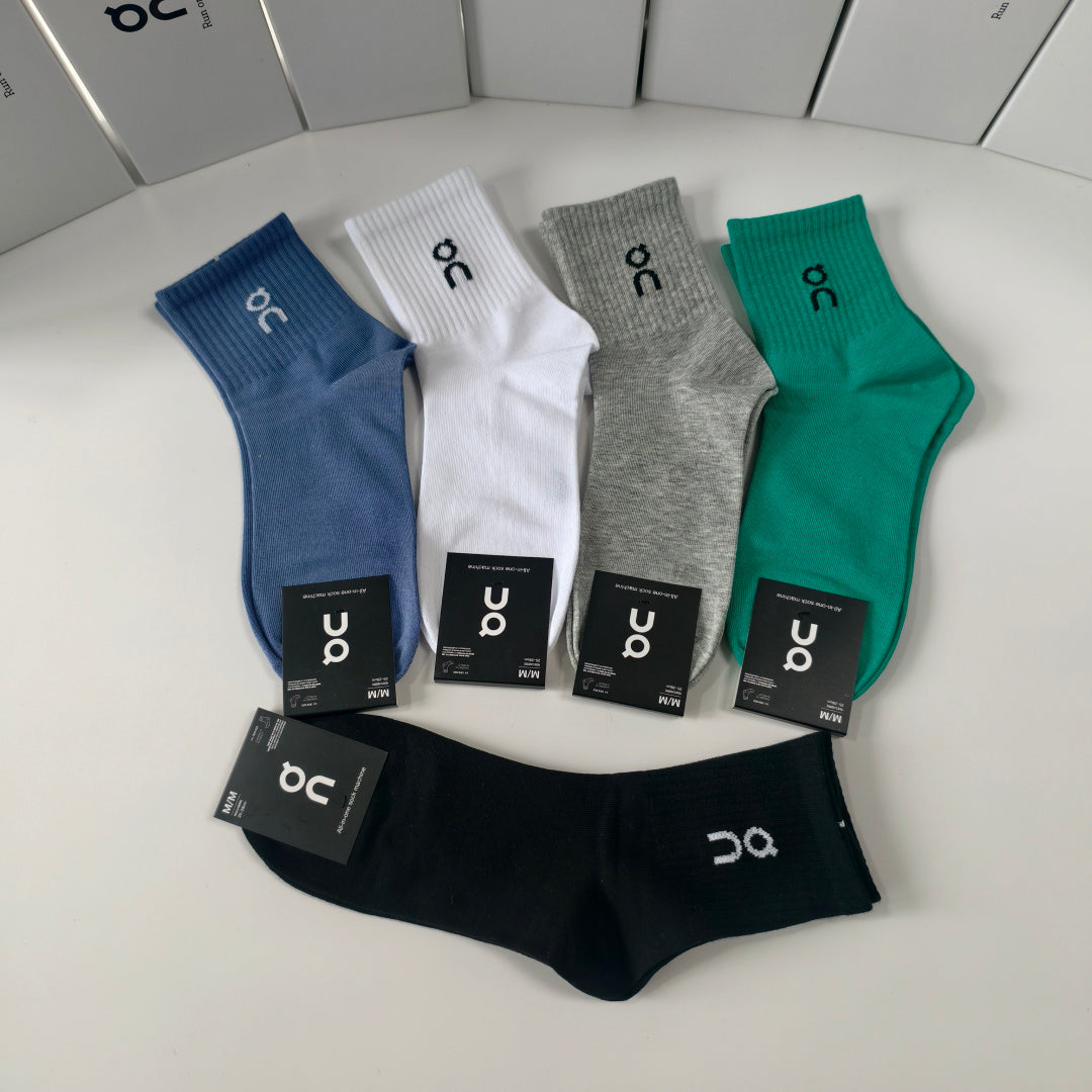 SOLEMN Comfort Crew Socks – 5-Pair Set #002