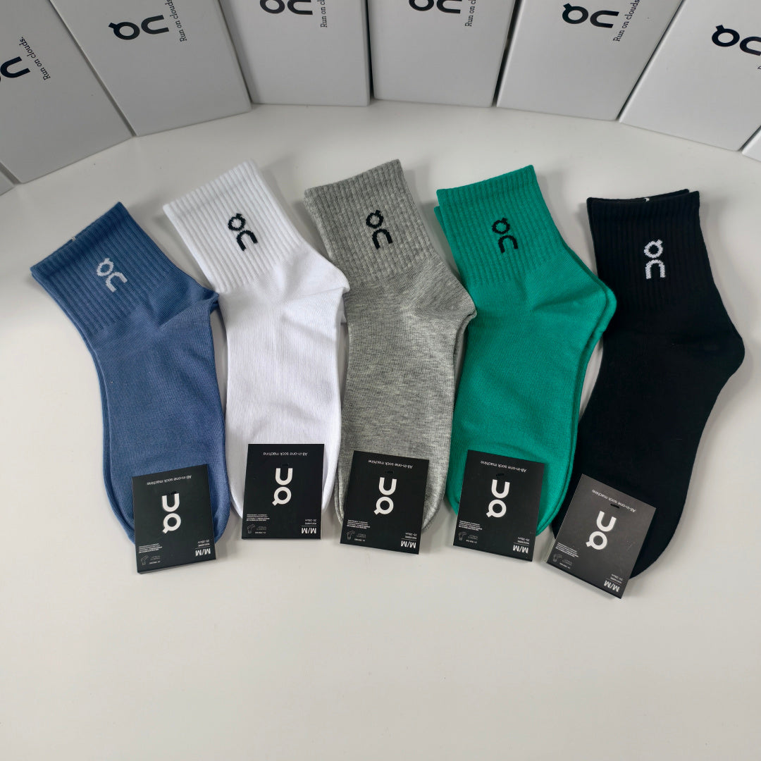 SOLEMN Comfort Crew Socks – 5-Pair Set #002