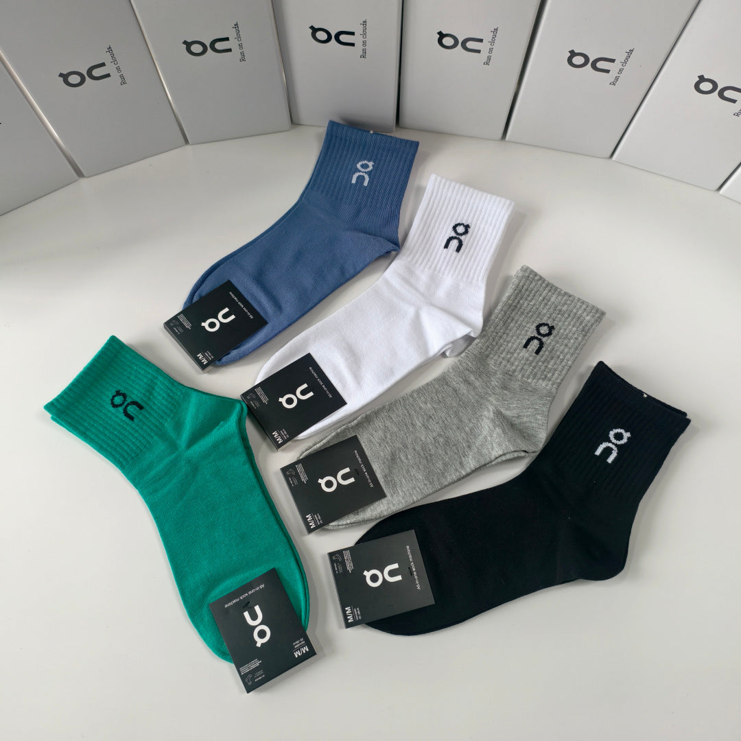 SOLEMN Comfort Crew Socks – 5-Pair Set #002