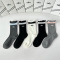 Alo Yoga Comfort Knee-High Socks – 5-Pair Set #002