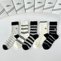 Alo Yoga Cashmere Blend Crew Socks – 5-Pair Set #002
