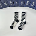 Dior Cashmere Blend Crew Socks – 2-Pair Set #001