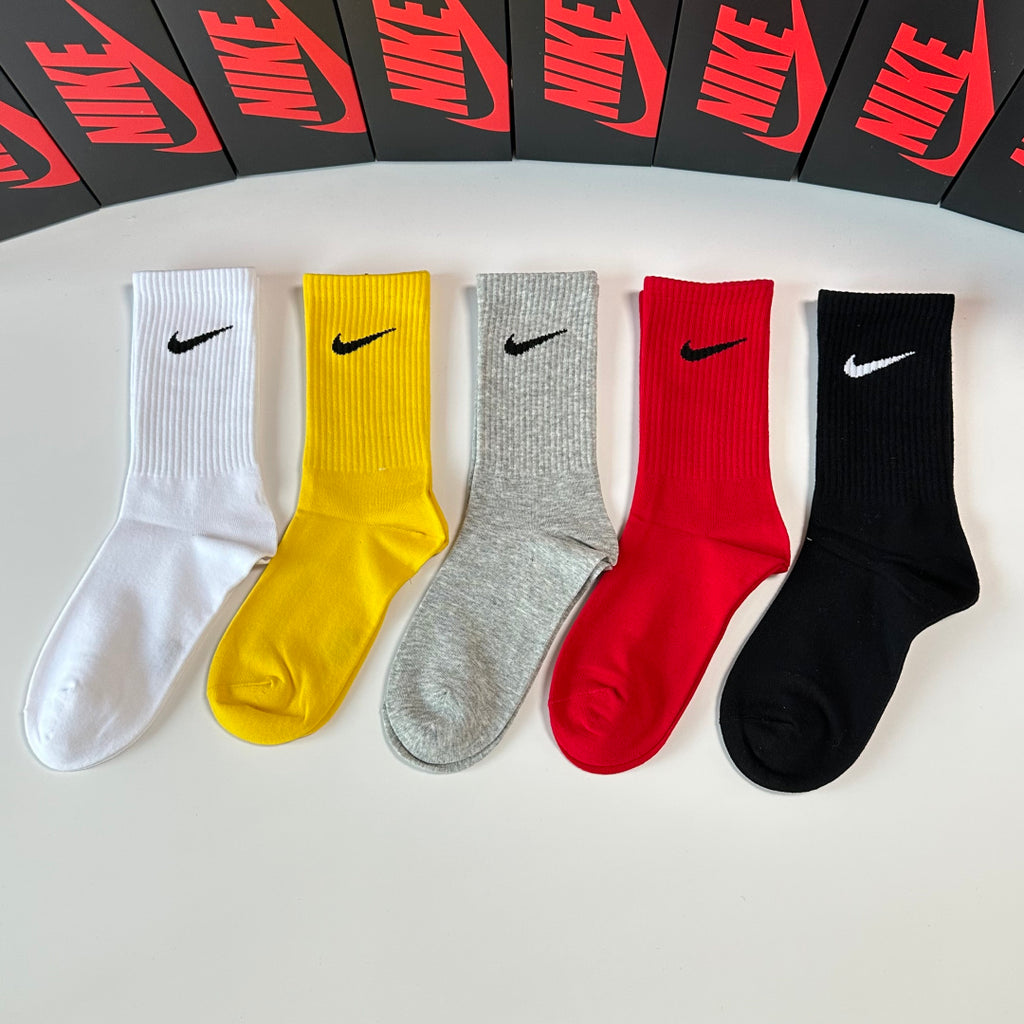 Nike Comfort Crew Socks – 5-Pair Set #002