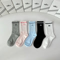 Alo Yoga Comfort Crew Socks – 5-Pair Set #002