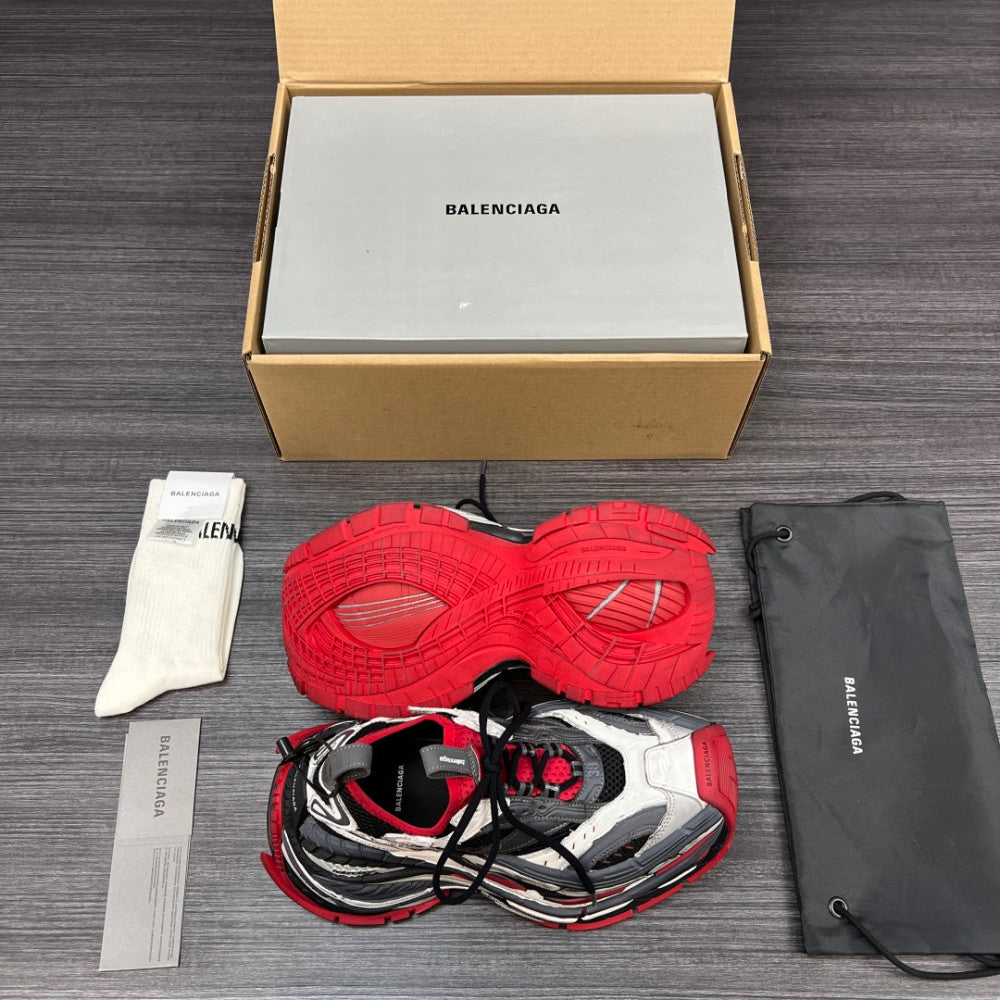 Balenciaga 420 纯原版本Balenciaga巴黎世家 Platform 16XL 厚底系带 老爹鞋 16cm 男款 灰红 Balenciaga 16 Boot #01 - Color 01 - Image 9