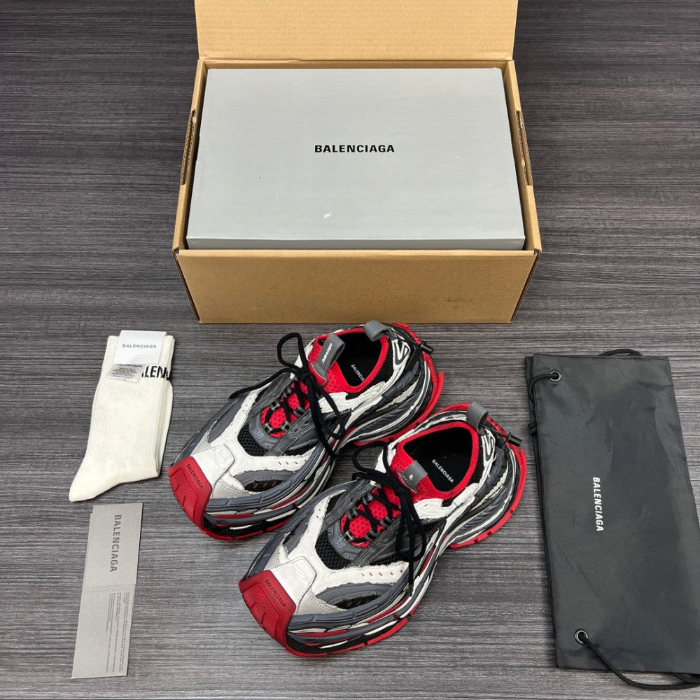 Balenciaga 420 纯原版本Balenciaga巴黎世家 Platform 16XL 厚底系带 老爹鞋 16cm 男款 灰红 Balenciaga 16 Boot #01 - Color 01 - Image 1