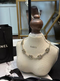CHANEL Crystal Long Necklace