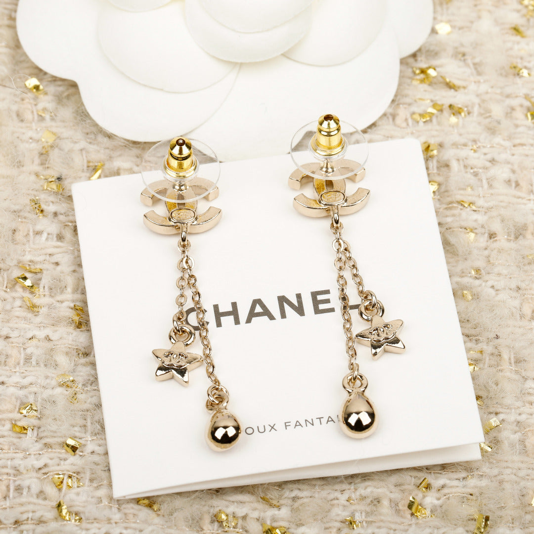 Crystal Double-C Earrings