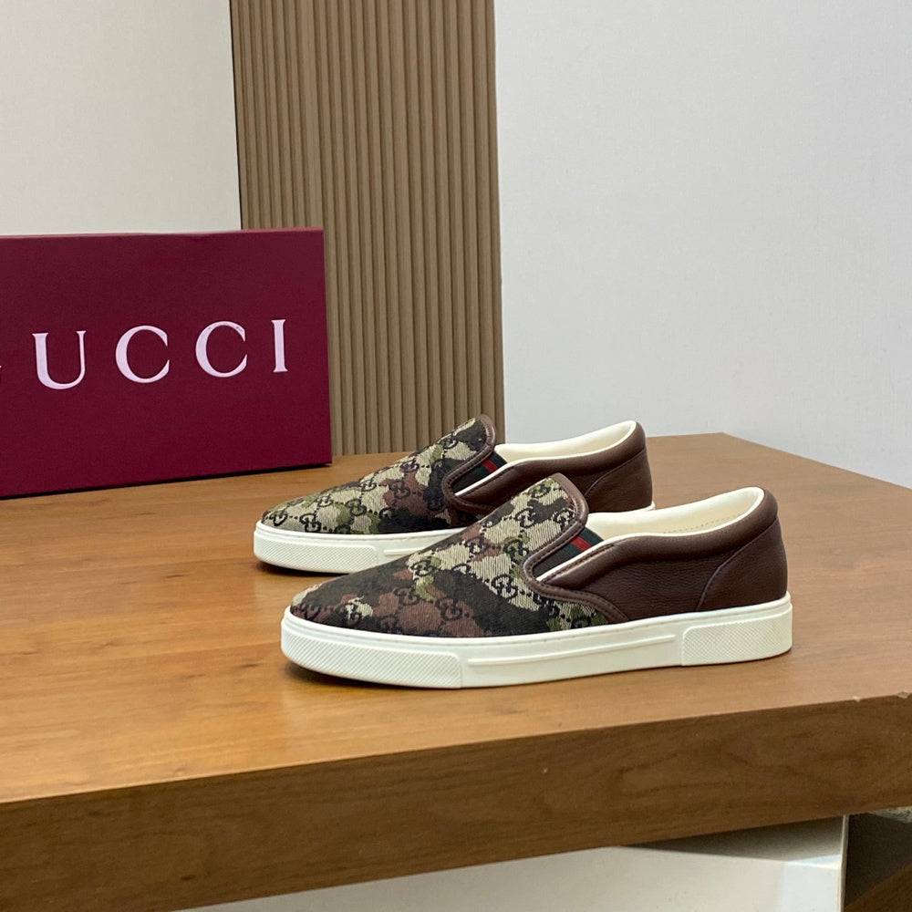 Gucci Men's Leather Sneakers Style 433229