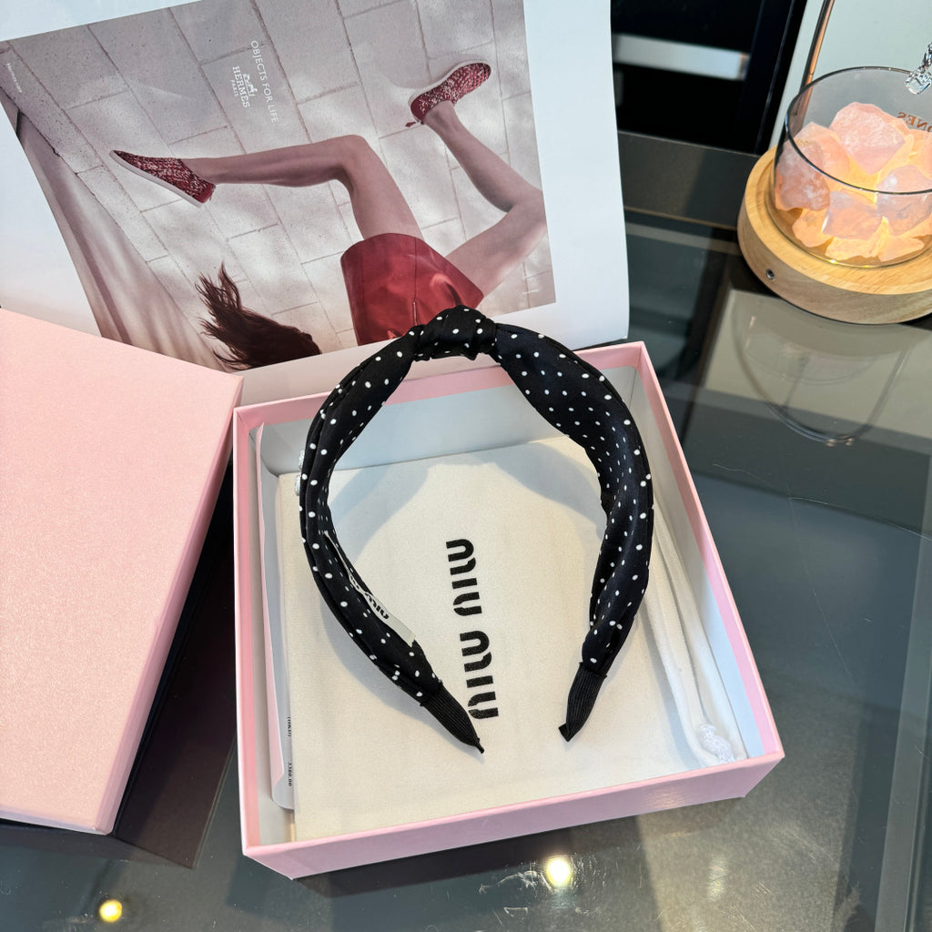 MIU MIU Polka Dot Headband