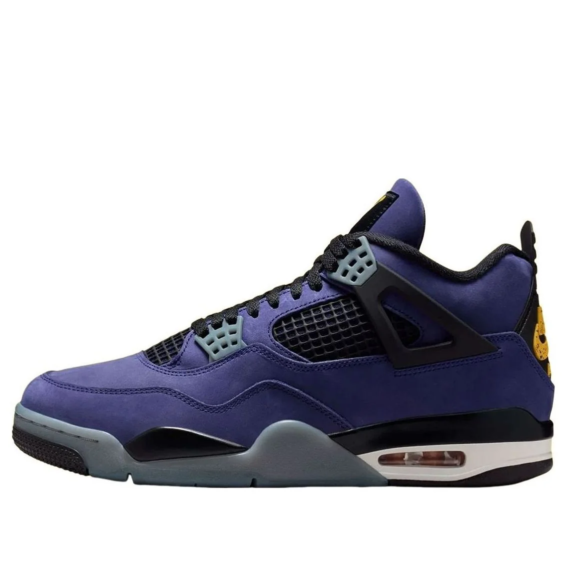 Nike Air Jordan 4 Retro Purple Black & Yellow Sneakers