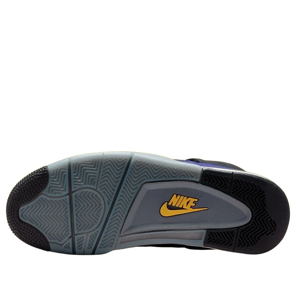 Nike Air Jordan 4 Retro Purple Black & Yellow Sneakers