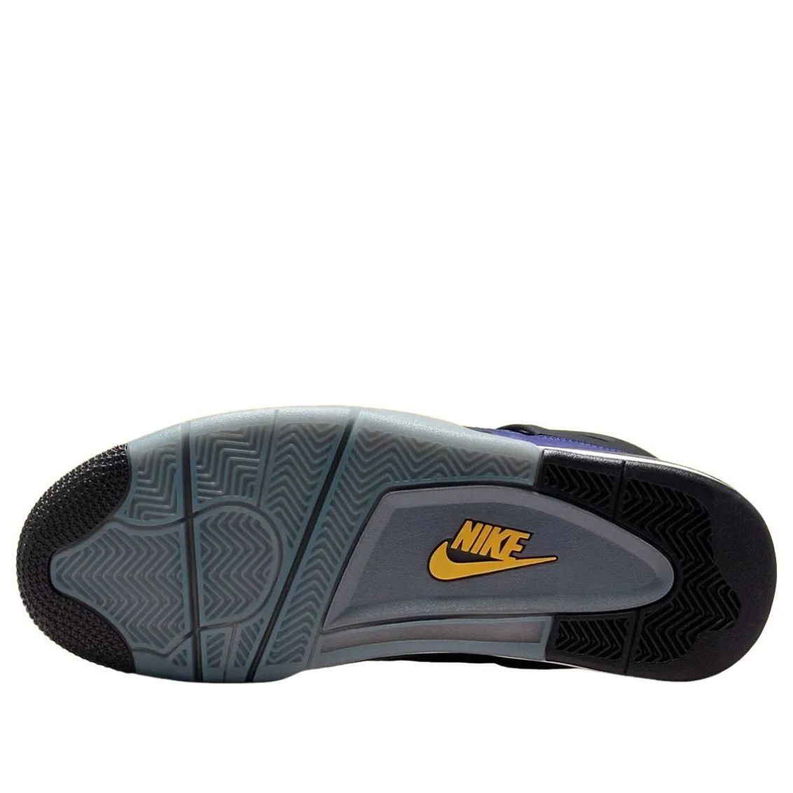 Nike Air Jordan 4 Retro Purple Black & Yellow Sneakers