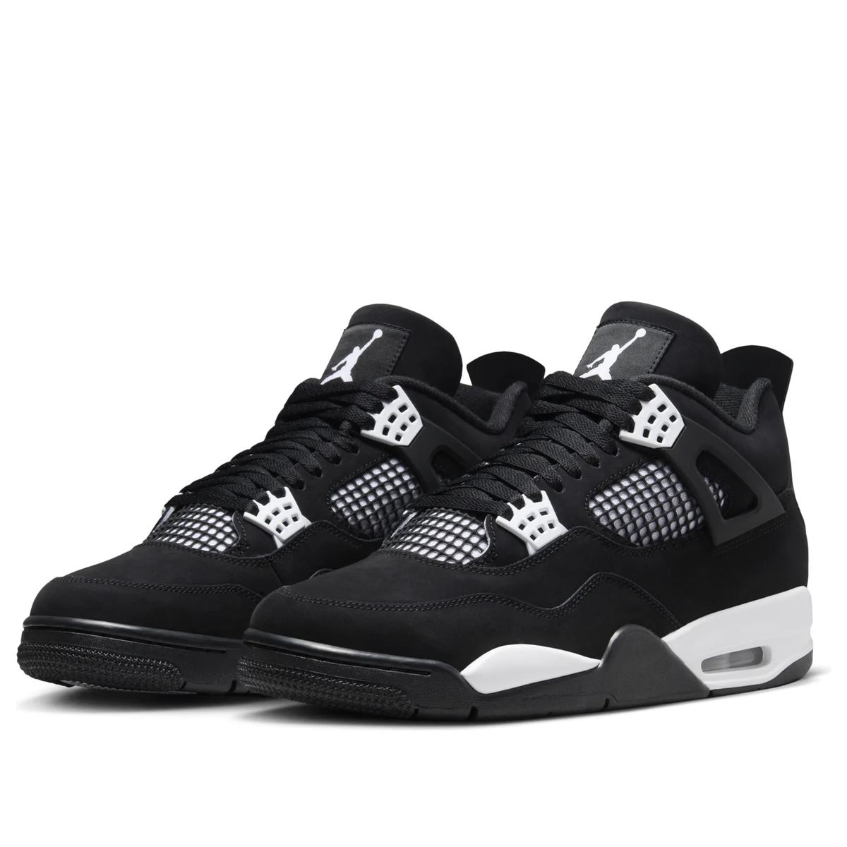 Nike Air Jordan 4 Retro White Thunder Black & White Sneakers