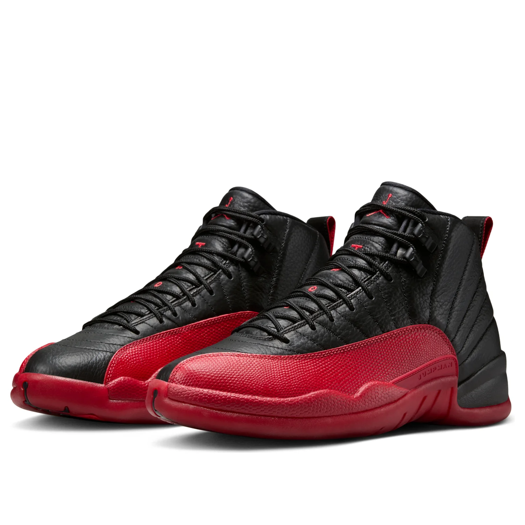 Nike Air Jordan 12 Retro Black & Red Sneakers
