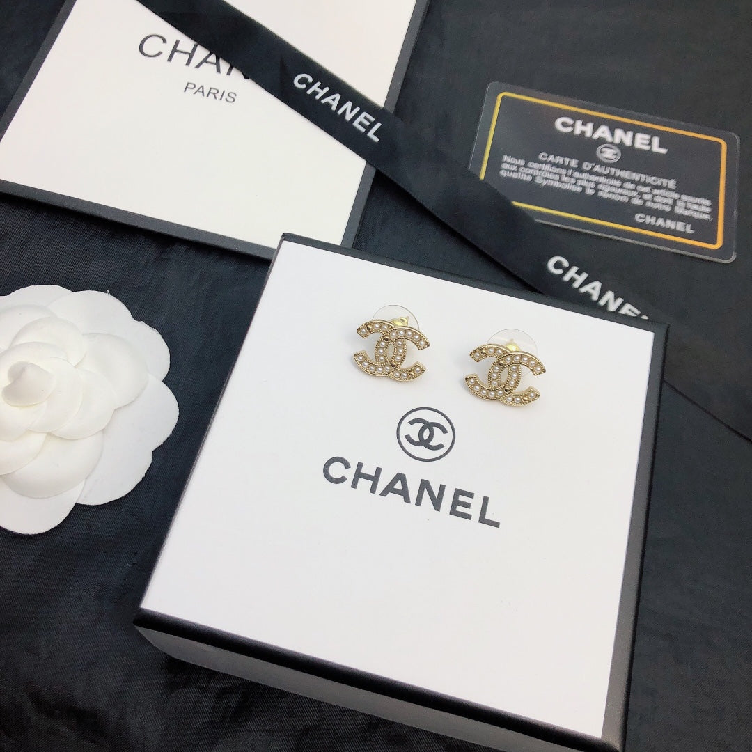 CHANEL P55 Double-C Earrings