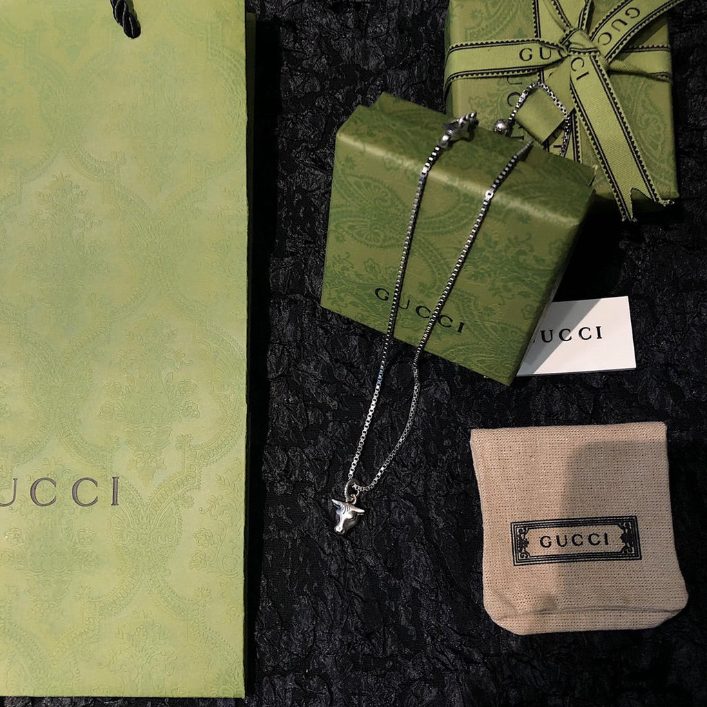 GUCCI 925 Sterling Silver Vintage Necklace