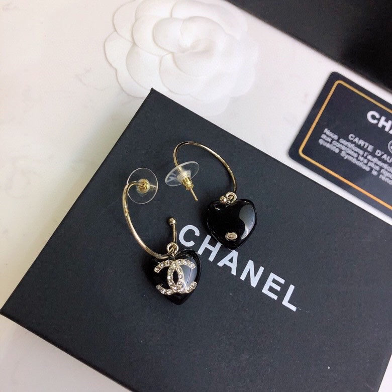 CHANEL Crystal Earrings