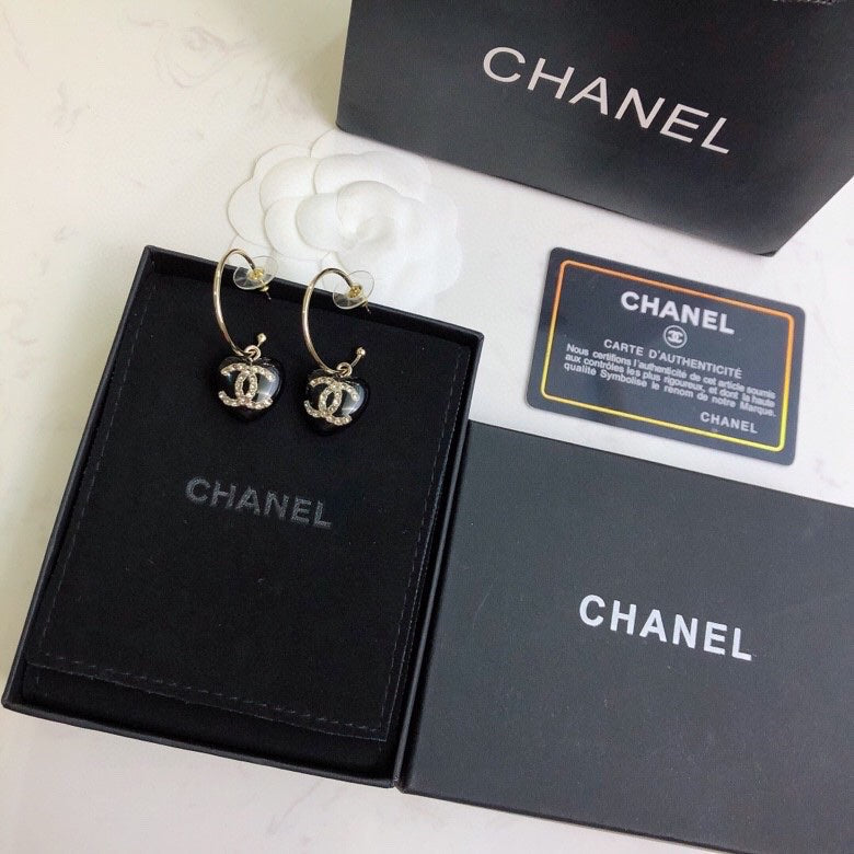 CHANEL Crystal Earrings