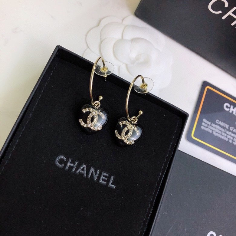 CHANEL Crystal Earrings