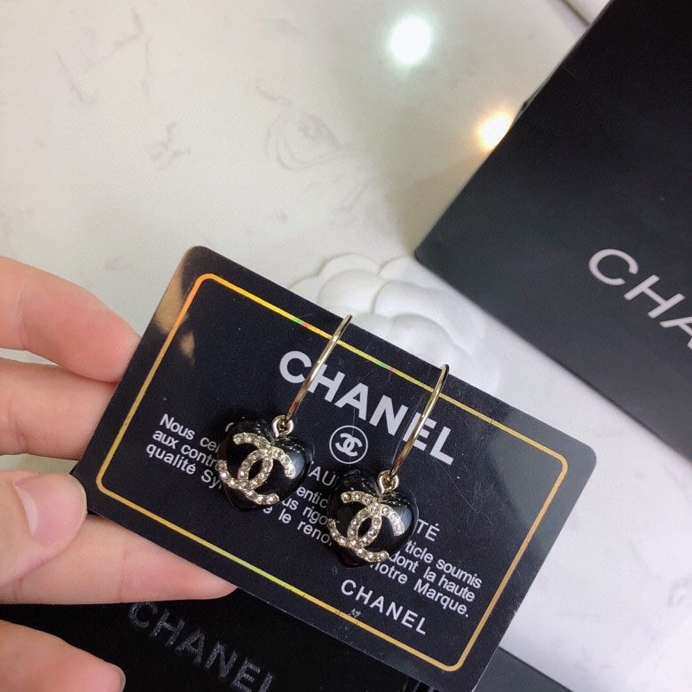 CHANEL Crystal Earrings