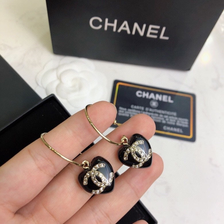 CHANEL Crystal Earrings