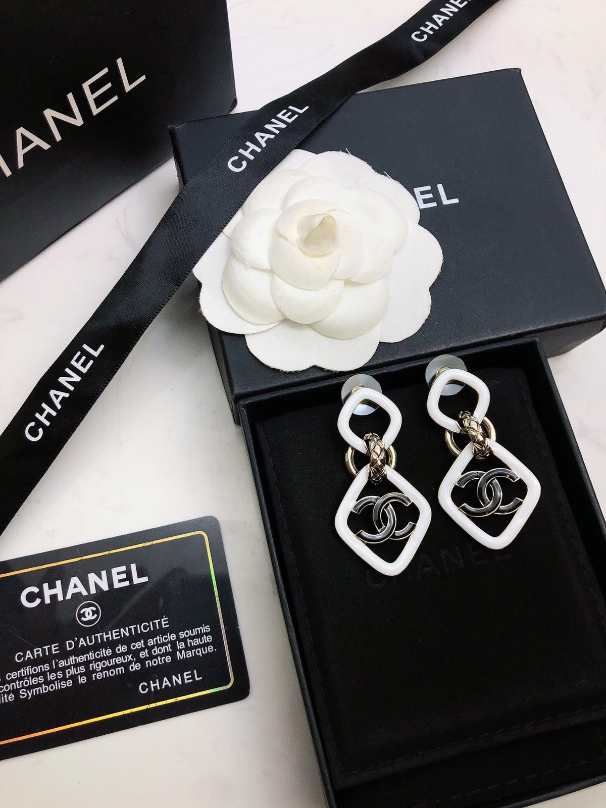 CHANEL Double-C Vintage Earrings