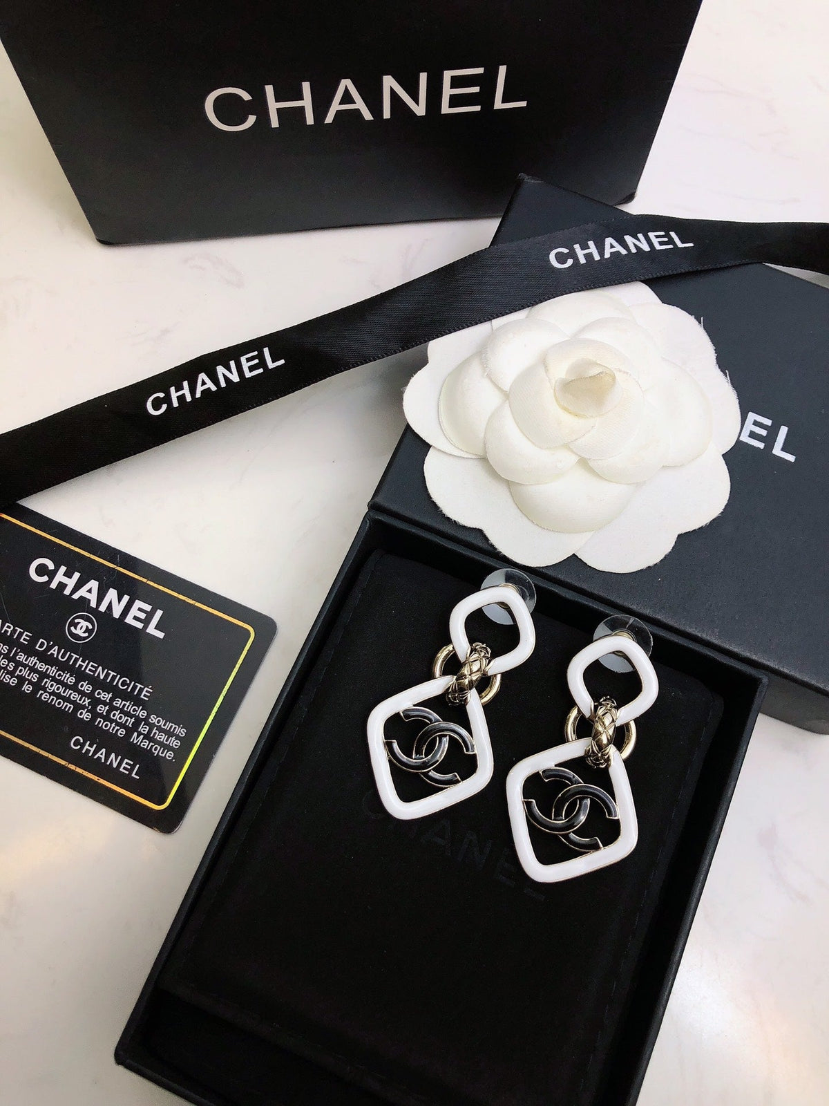 CHANEL Double-C Vintage Earrings