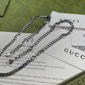 GUCCI Enamel Interlocking-G Wide Necklace
