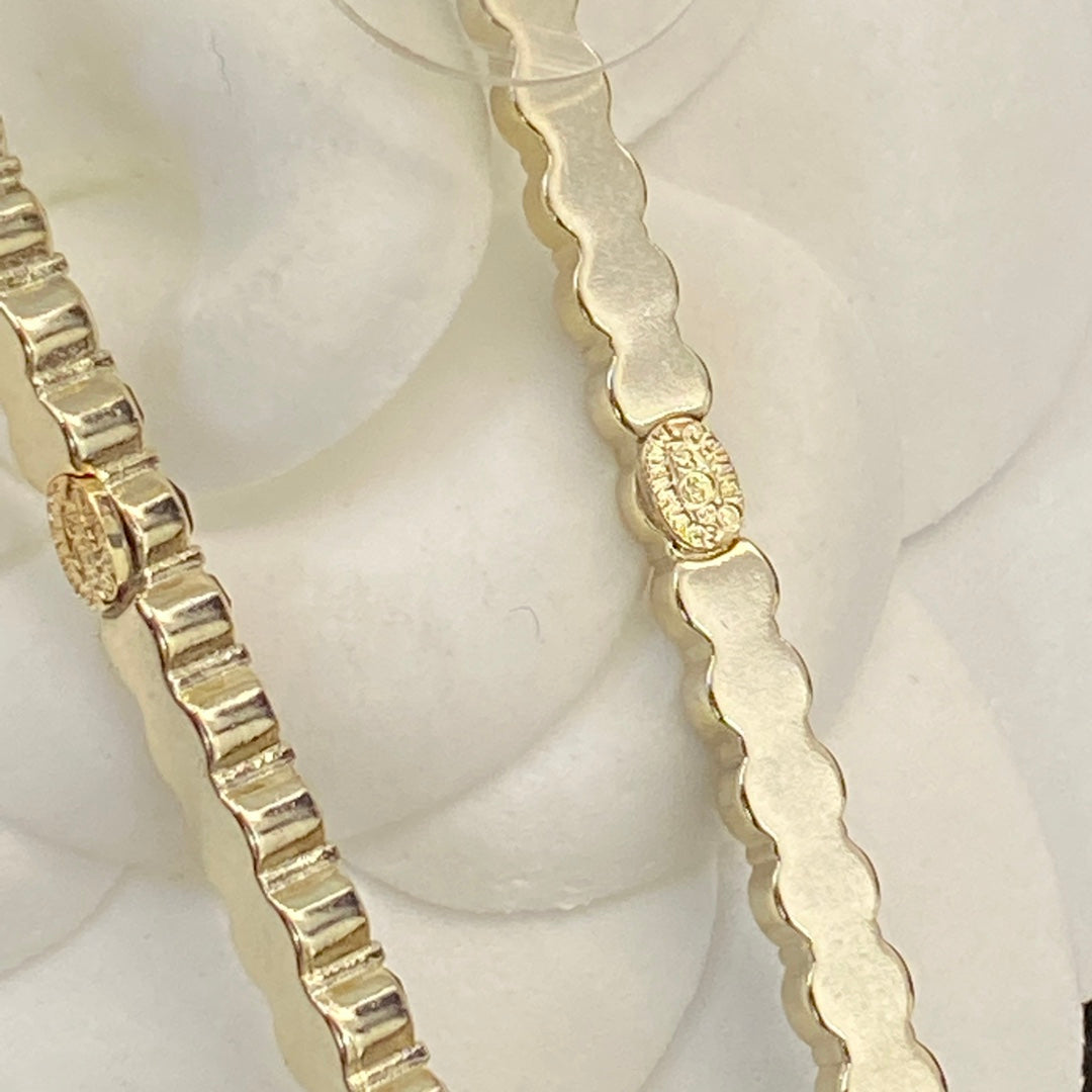 CHANEL Crystal Double-C Pendant Necklace