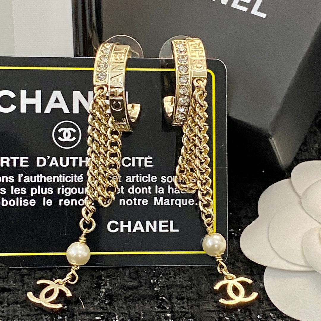 CHANEL Double-C Tassel Pendant Necklace