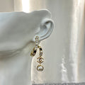 CHANEL Pearl Crystal Enamel Pendant Necklace