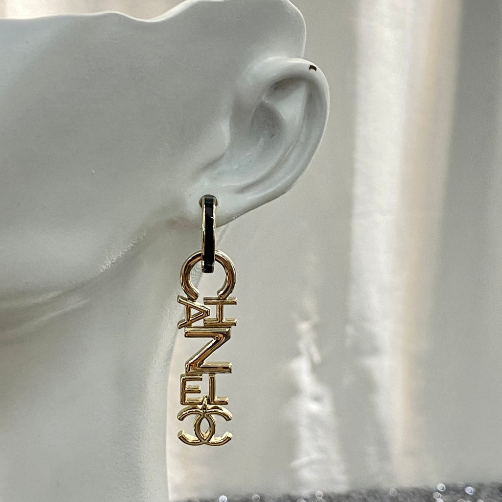 CHANEL Enamel Earrings