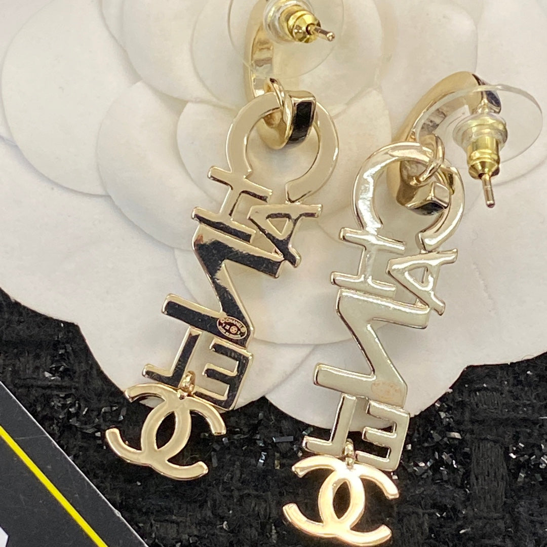 CHANEL Enamel Earrings