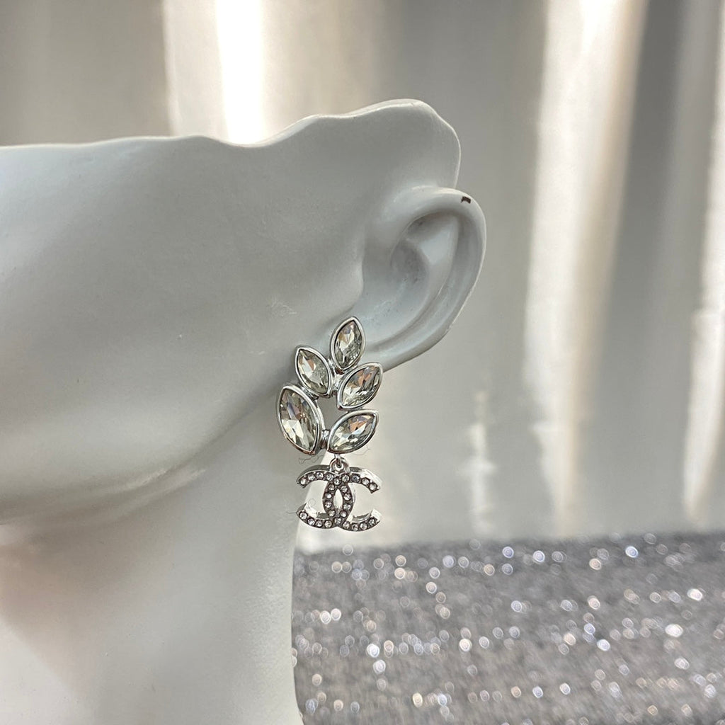 CHANEL Crystal Earrings
