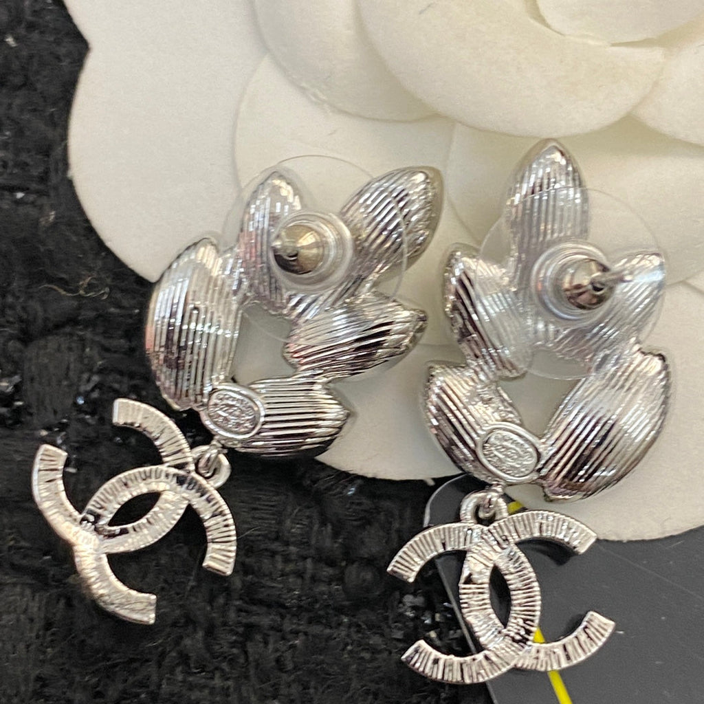 CHANEL Crystal Earrings