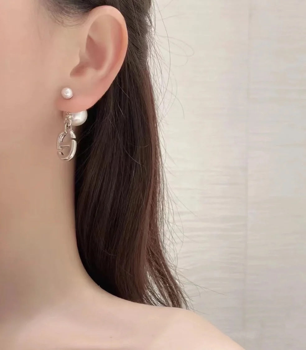 DIOR P65 Pearl Earrings