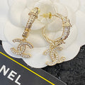 CHANEL P65 Crystal Double-C Earrings