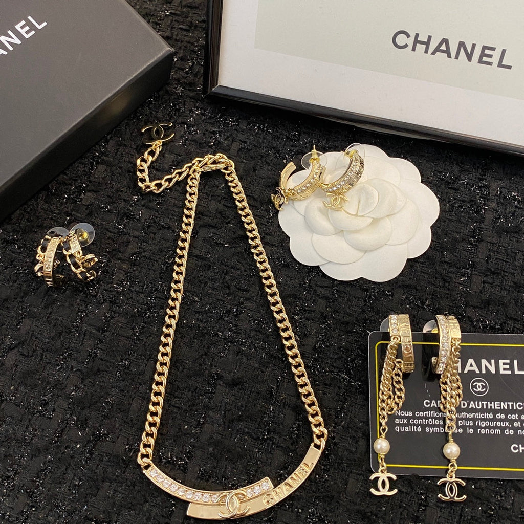 CHANEL Double-C Tassel Pendant Necklace