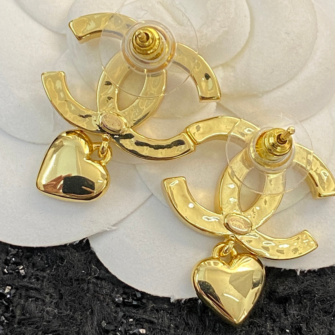 CHANEL Crystal Double-C Earrings