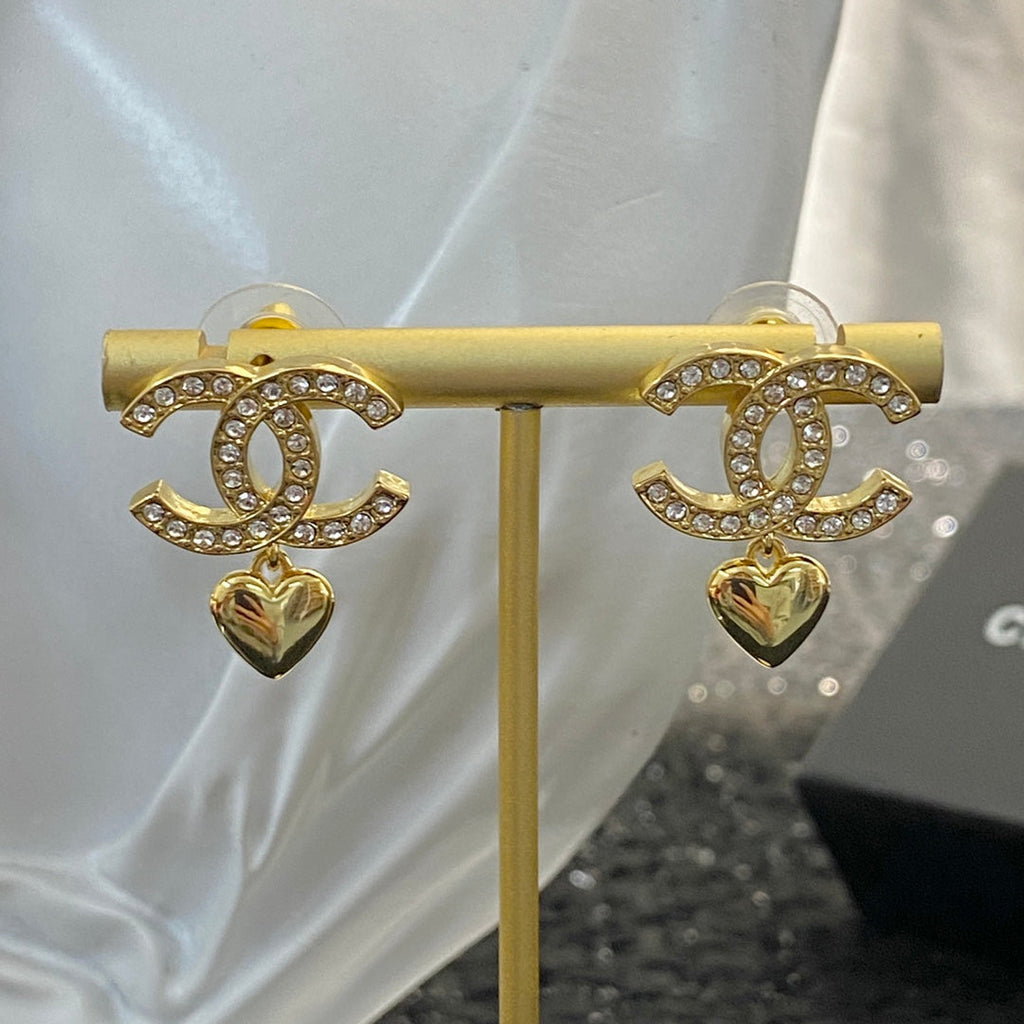 CHANEL P65 Crystal Double-C Earrings