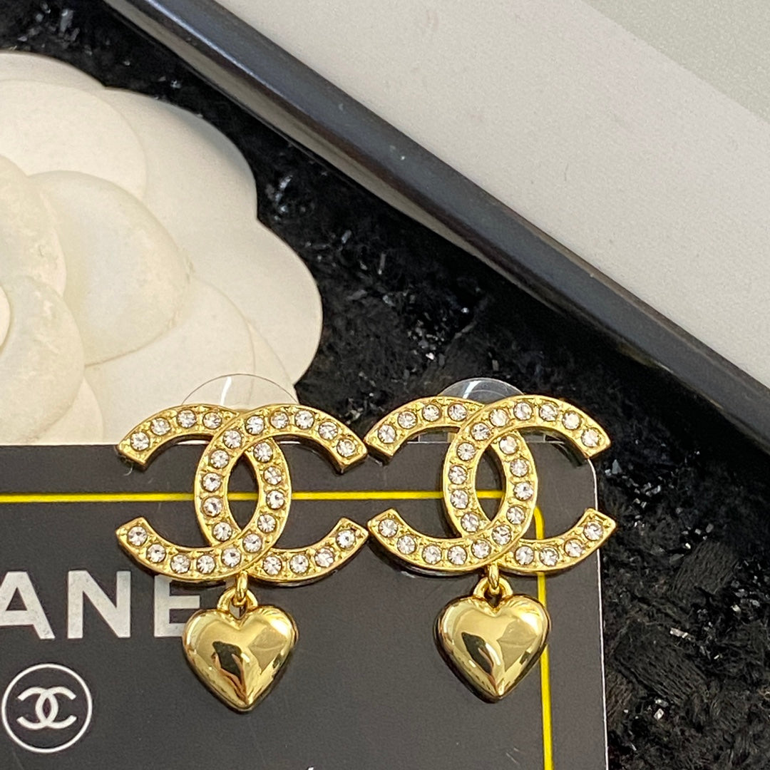 CHANEL P65 Crystal Double-C Earrings