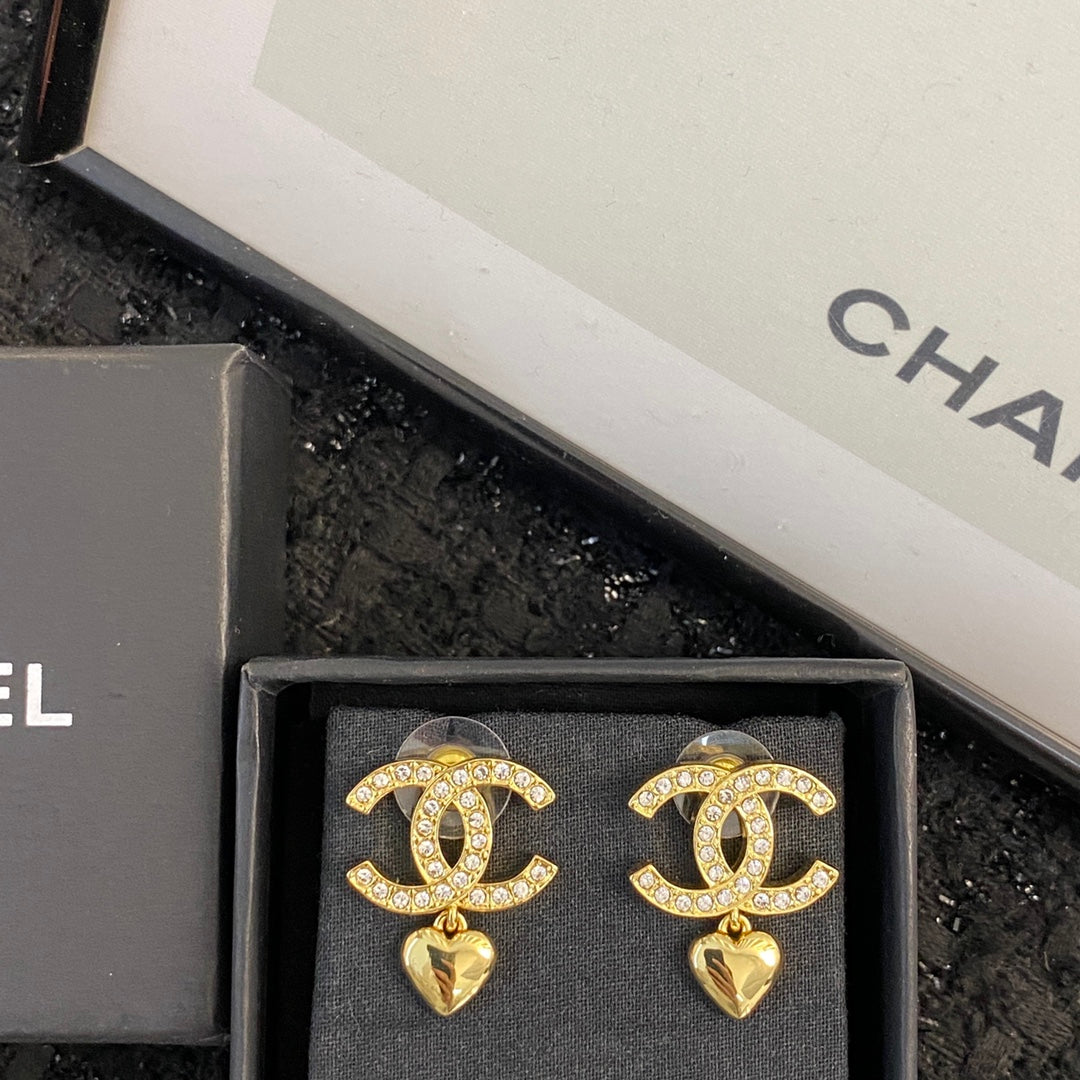 CHANEL P65 Crystal Double-C Earrings
