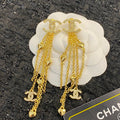 CHANEL P85 Double-C Tassel Earrings