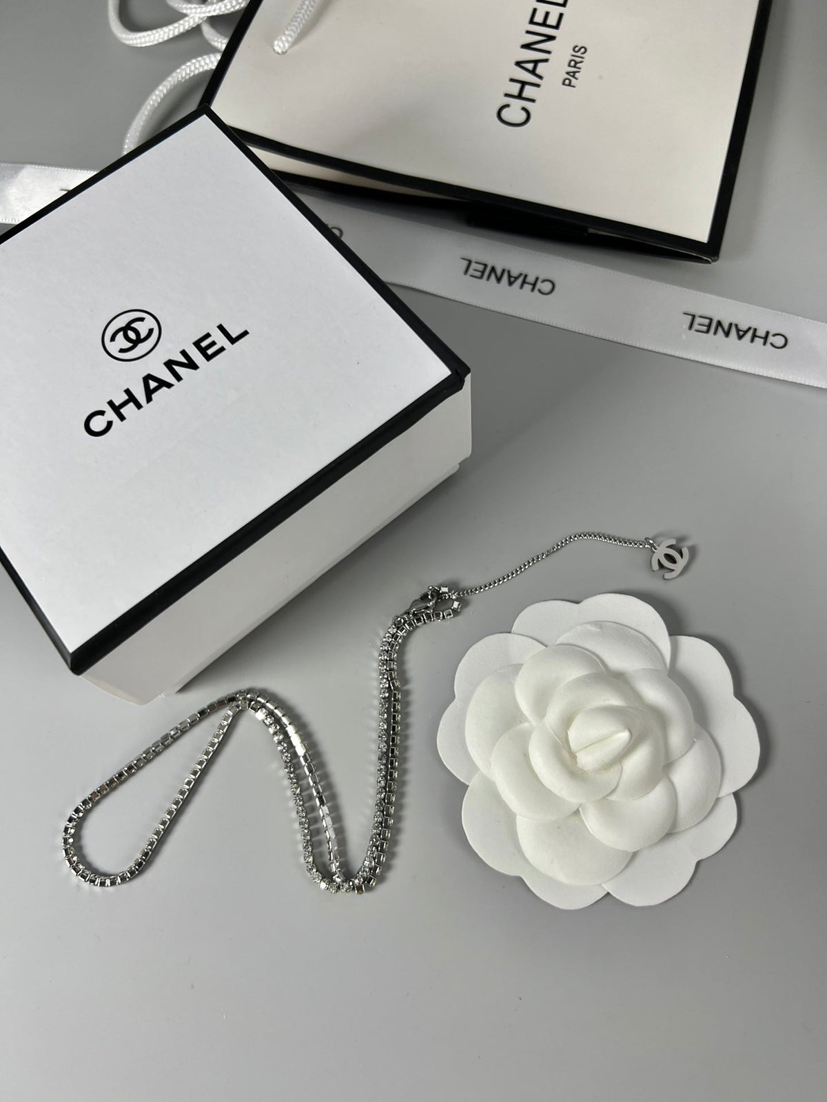 CHANEL P75 Double-C Tassel Vintage Necklace
