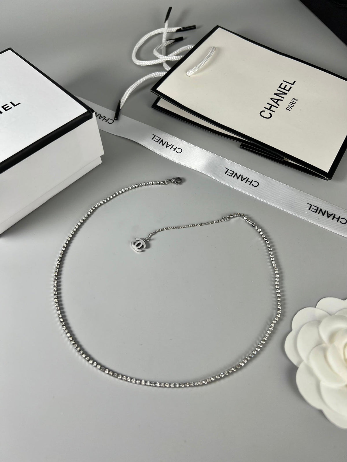 CHANEL P75 Double-C Tassel Vintage Necklace