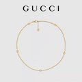 GUCCI 18K Gold Gold-Tone Interlocking-G Necklace