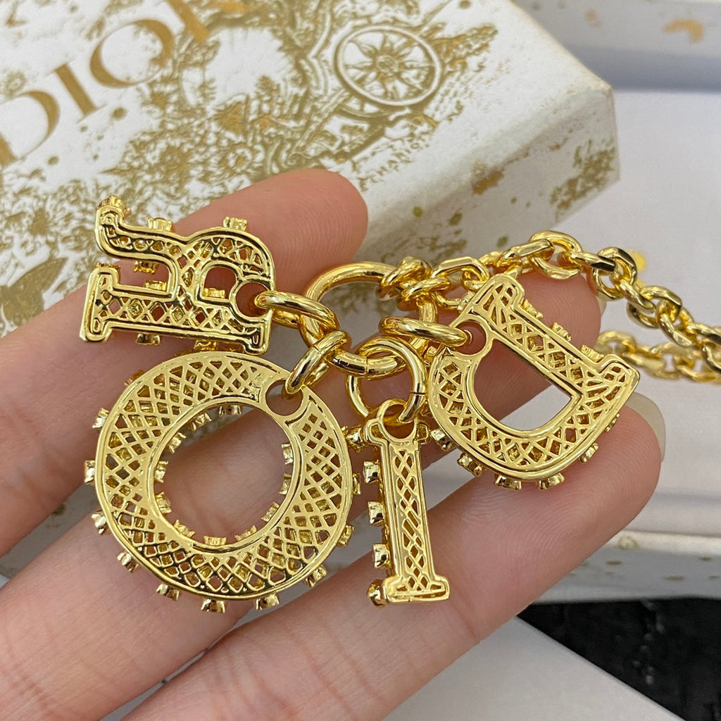 DIOR Crystal Long Necklace