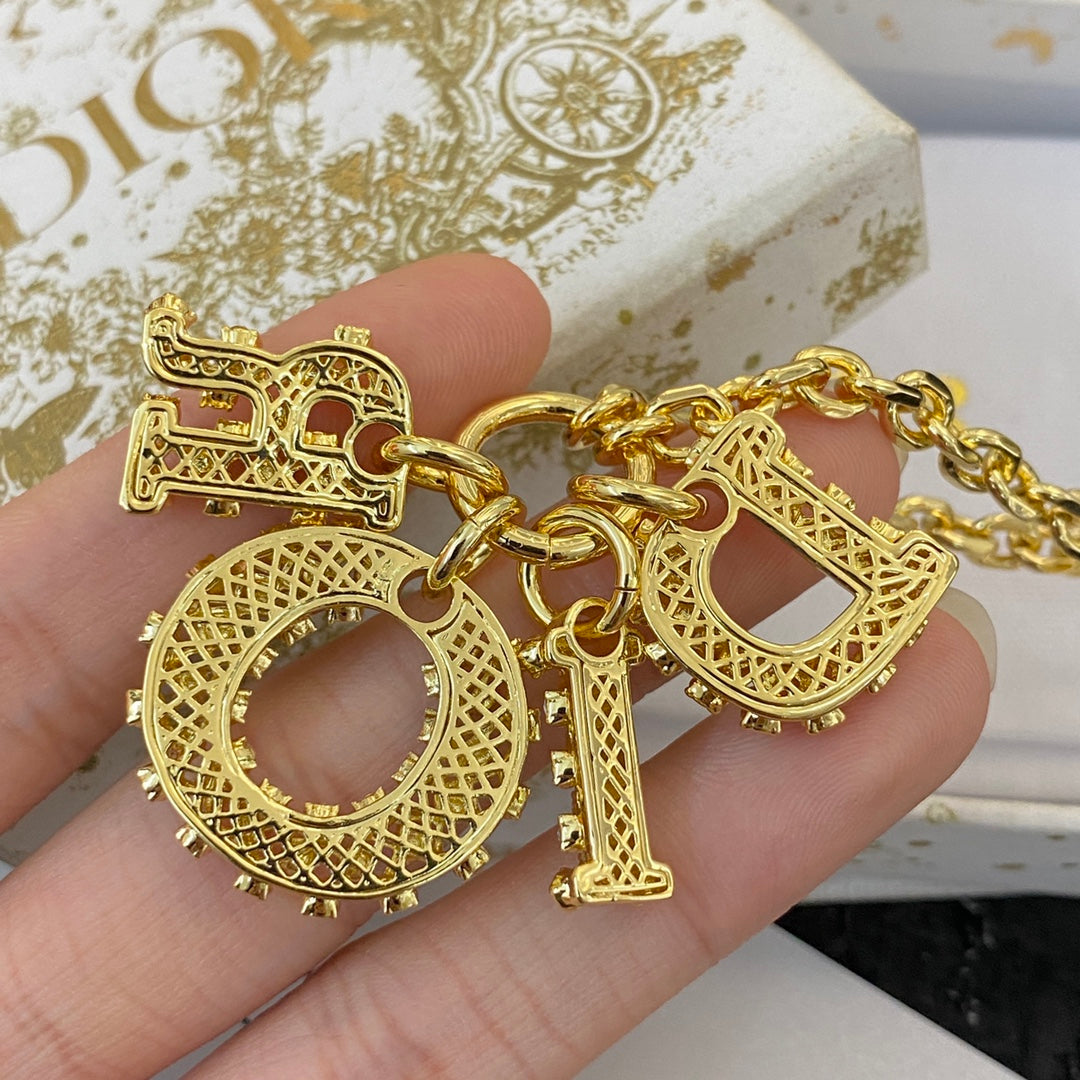 DIOR Crystal Long Necklace